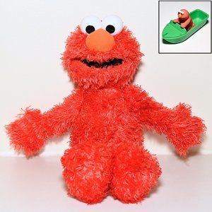 Gund 13” Sesame Street Stuffed Elmo + Bonus Toy